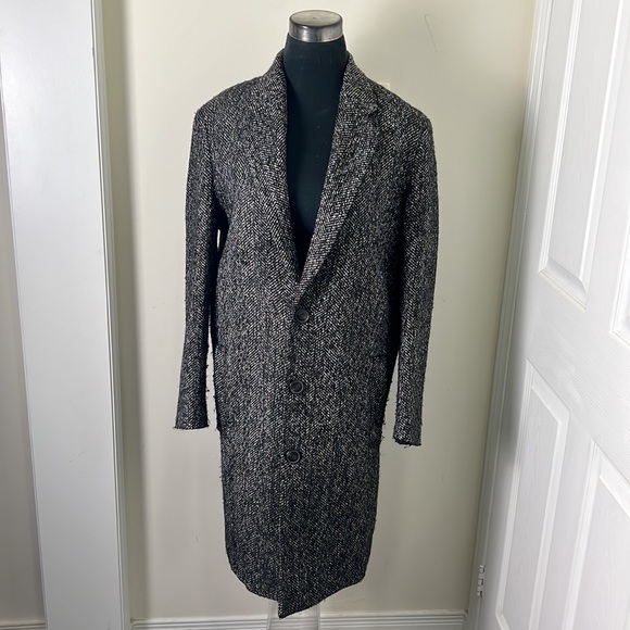 Boyfriend Button Seoul Outerwear Trench Slouch Coat Size Medium Oversized - Picture 7 of 15